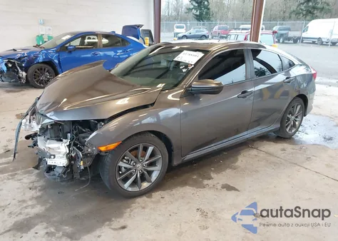 2019 Honda Civic Ex-L из США, поврежденный, VIN JHMFC1F7XKX009907